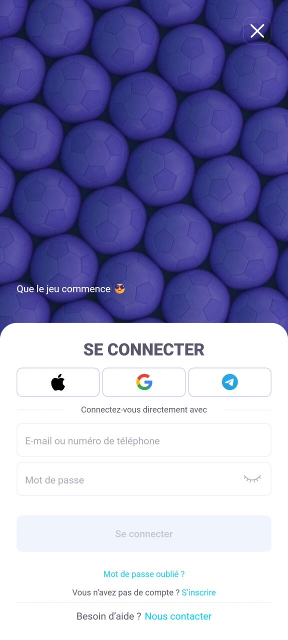 Connectez-vous à votre compte IgoBet pour effectuer des paiements.