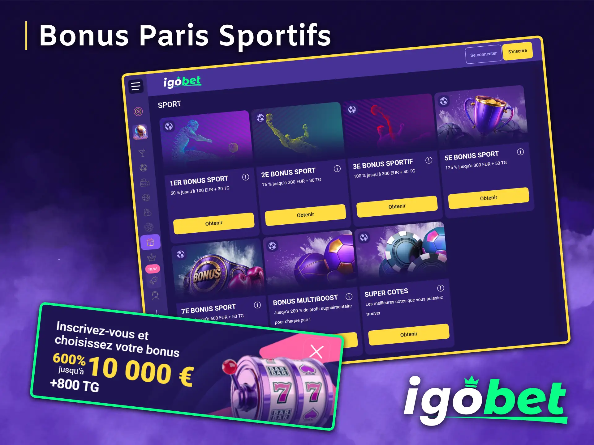 Augmentez vos profits sur les paris sportifs grâce aux bonus avantageux d'IgoBet.
