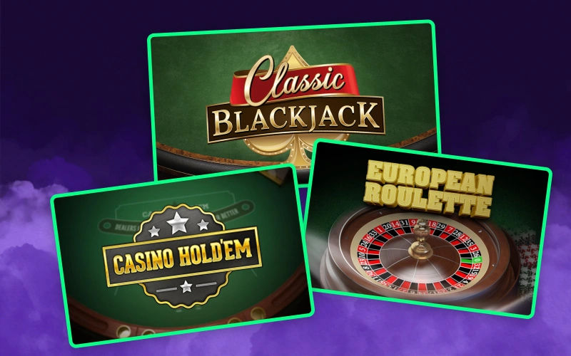 Profitez des meilleurs jeux de table classiques comme le Blackjack et la Roulette sur IgoBet.